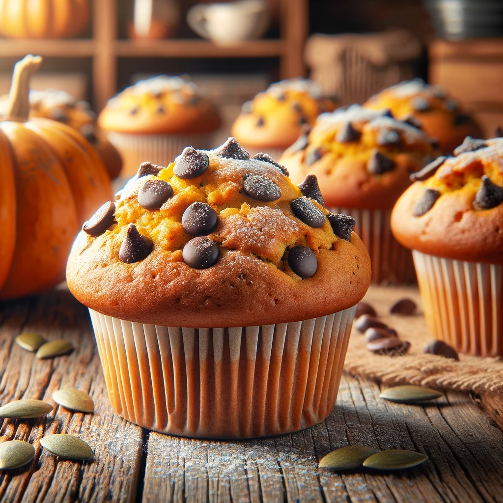 Chocolate Chip Pumpkin Spice Muffins